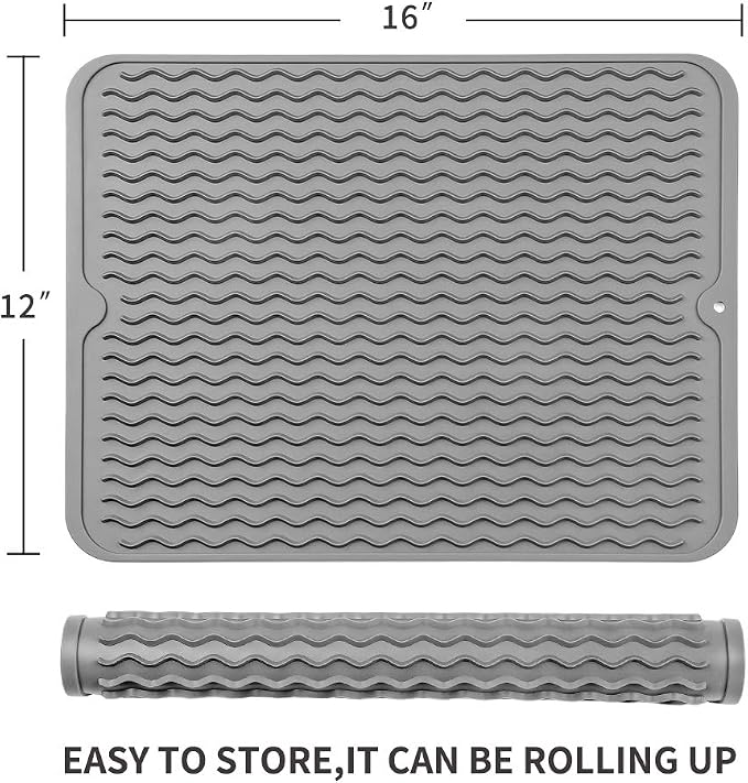 Silicone Dish Drying Mat for Multiple Usage, Easy clean, Eco-friendly, - Image 2