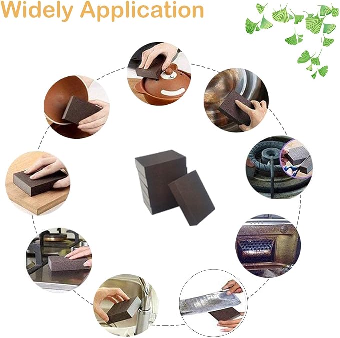 8pc Carborundum Sponge Nano Emery Sponges Caspian Stone Pot Clean Brush Rust - Image 6