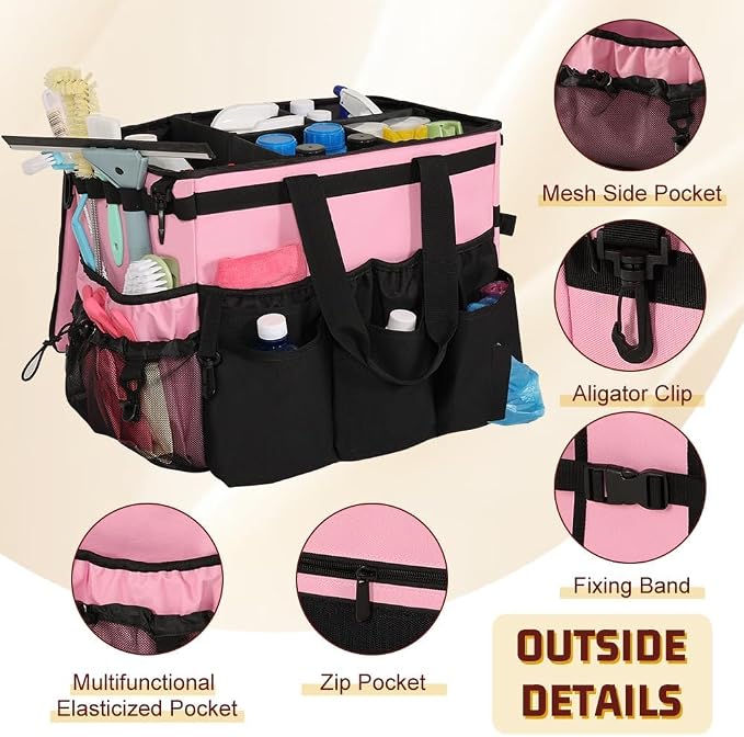 Rolling Cleaning Caddy, Cleaning Supplies Organizer - Image 4