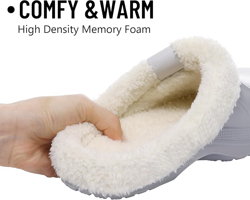 Beslip Classic Fur Lined Clogs Waterproof Winter Fuzzy Slippers - Image 3