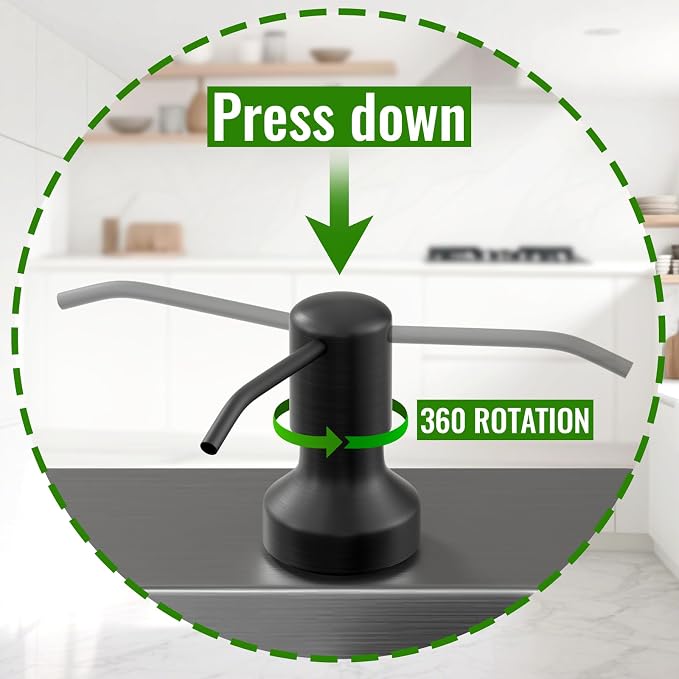 Soap Dispenser for Kitchen Sink, Kitchen Sink Soap Dispenser - Image 2