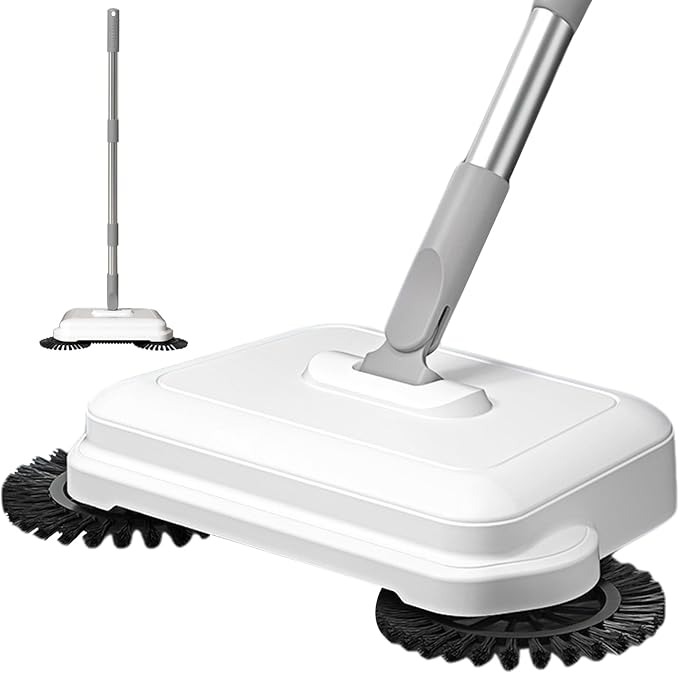 Floor Sweeper, 2-in-1 360° Rotating Hand Push Sweeper, High Efficient Carpet by Unknown