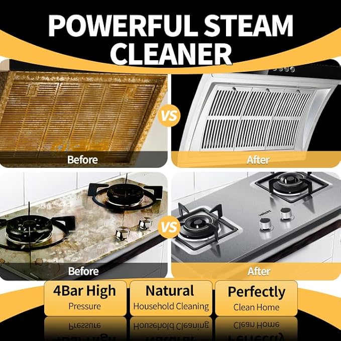 Steam Cleaner, 6 Steam Levels, 42oz Tank & 11 Pieces Accessories, 1500W - Image 2