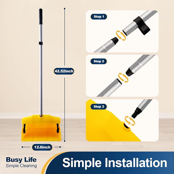 Yocada Commercial Dustpan with Windproof Cover Outdoor Indoor - Image 2