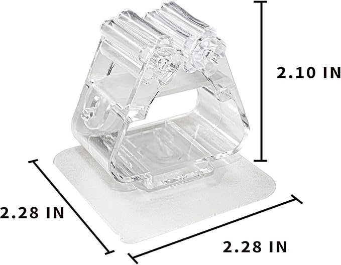 4Pcs Clear Fishing Rod Holder. Mounted Fishing Pole Holder, Wall-Mounted - Image 2