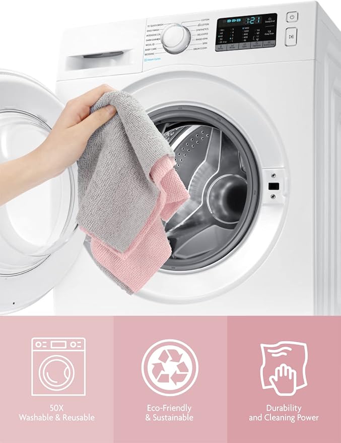 Fantasticlean Microfiber Cleaning Cloth Roll -30 Pack, Tear Away Microfiber - Image 7