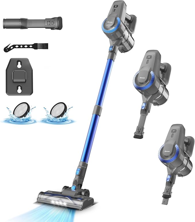 DEVOAC Cordless Vacuum Cleaner, Ultra-Lightweight Stick Vacuum, 2200mAh Battery by devoac