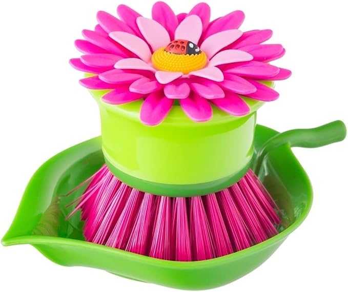 Vigar Flower Palm Dish Scrub Brush by VIGAR