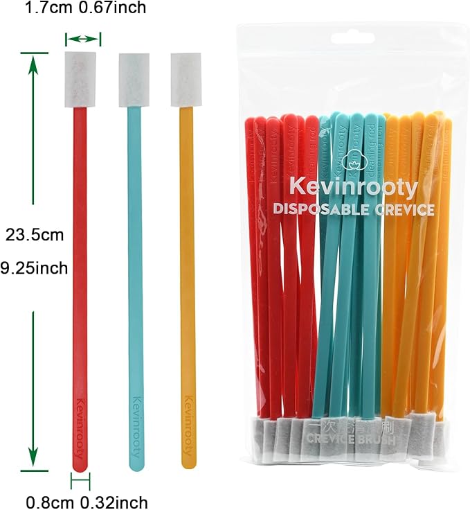 30PCS Disposable Crevice Cleaning Brush kit, Disposable Toilet Brush, - Image 2