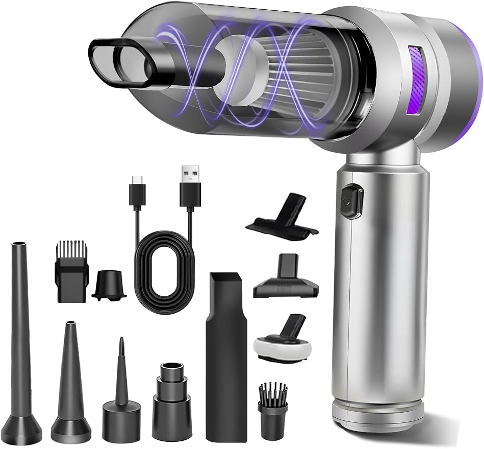 Handheld Car Vacuum Portable Cordless, 15000Pa High Power Handheld Vacuum by VIEYKEA