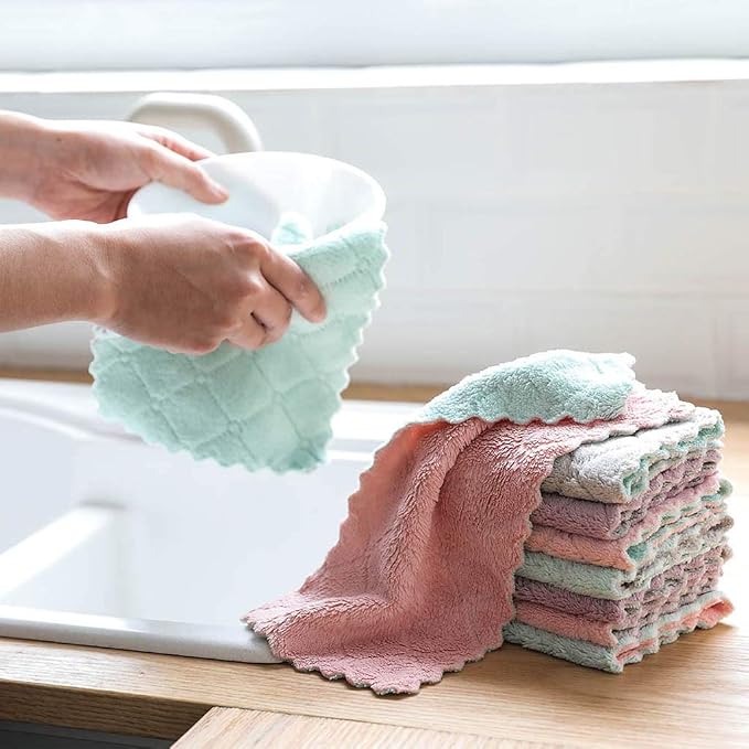 kimteny 12 Pack Kitchen Cloth Dish Towels, Premium Dishcloths, Super Absorbent - Image 7