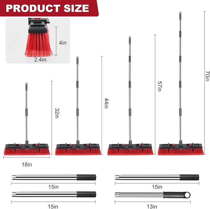 Outdoor & Commercial Heavy-Duty Push Broom - Image 5
