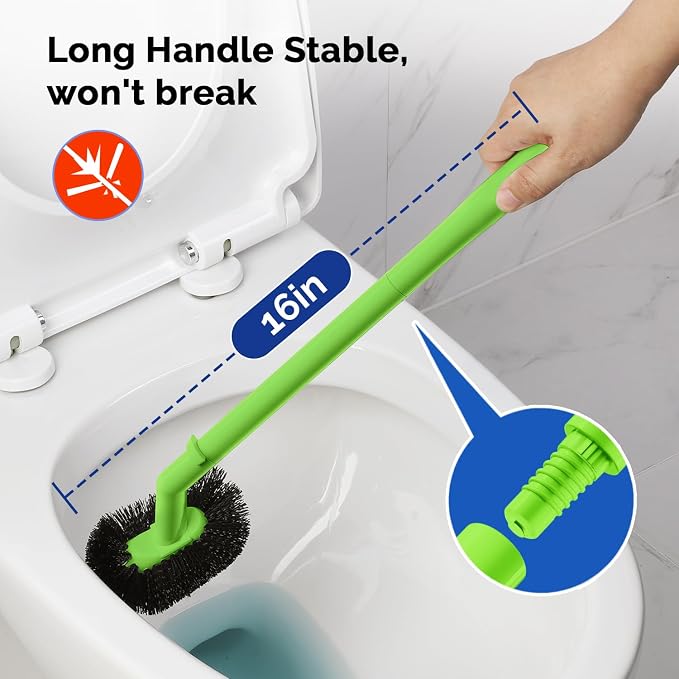 HAMITOR Toilet Plunger Bowl Brush Combo：Heavy Duty Rubber - Image 4