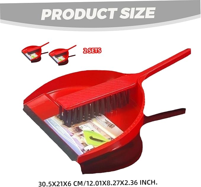 Dust Pan And Brush, Dustpan and Brush Sets, 2 Sets Plastic Mini Dustpan and - Image 6