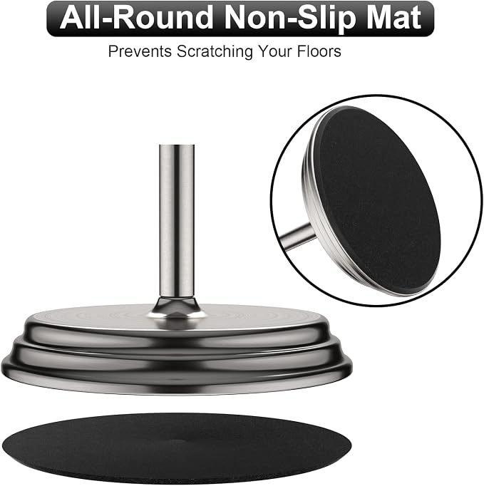 Toilet Paper Holder with Rustproof, Metal Free Standing Toilet Paper Stand - Image 4