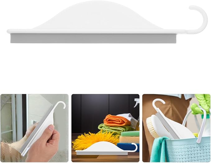 Operitacx Silicone Bathroom Mirror Squeegee Small Glass Wiper Shower Door - Image 7