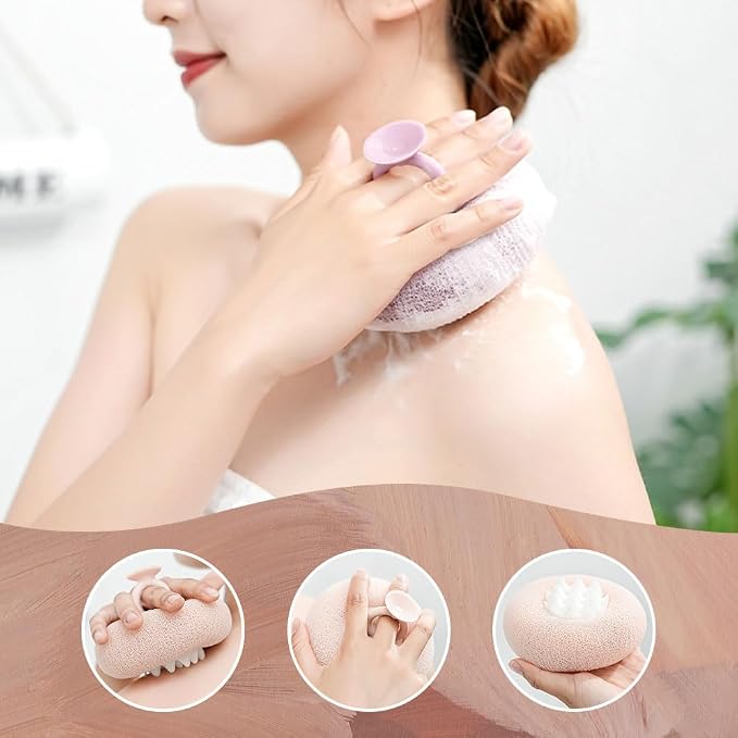 Super Soft Sunflower Suction Cup Bath Ball, 2026 Upgraded 2-in-1 Sunflower Bath - Image 7