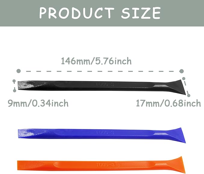 12Pcs Carbon Fiber Scraper Cleaning Tool Non-Scratch Plastic Multi-Purpose - Image 2