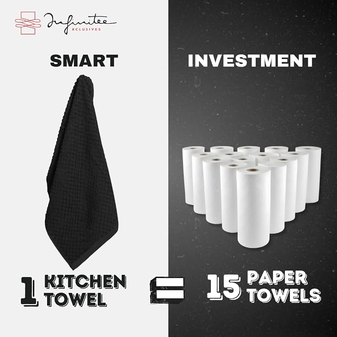 Infinitee Xclusives 100% Cotton Kitchen Towels - Image 7