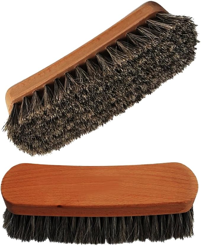 6" Mongolian Horsehair Shine Brush by Shoeslulu