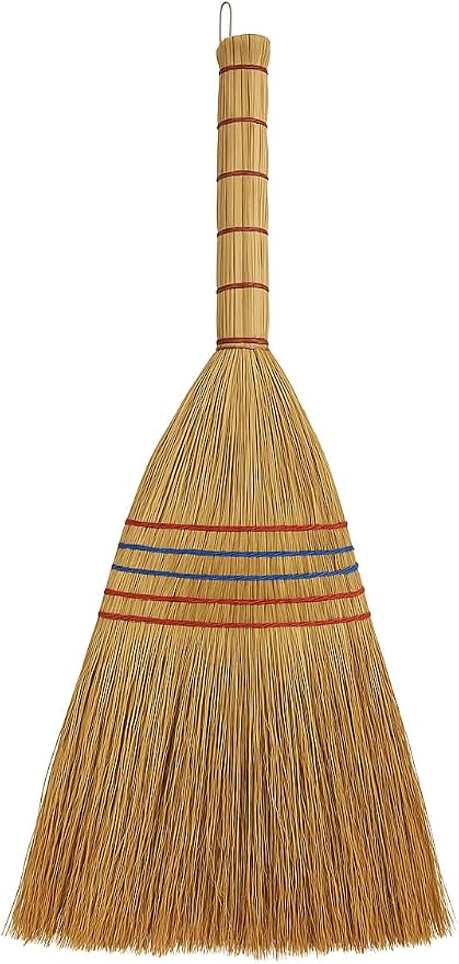 B Unique Lightweight Corn Broom – 75cm Natural Straw Broom - Image 2