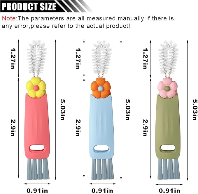 3 in 1 Cup Lid Cleaning Brush Set - Image 2