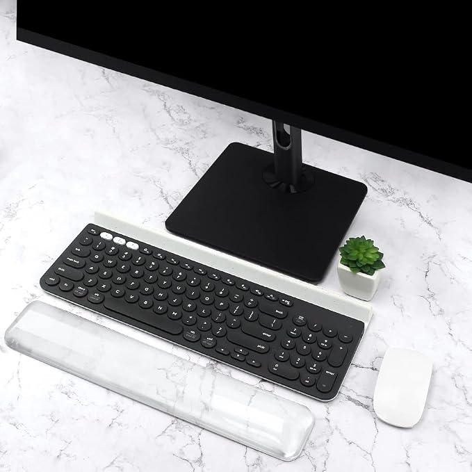 Soft Keyboard Wrist Rest Pad 14.37IN Comfortable Cool Silicone Cushion Typing - Image 7