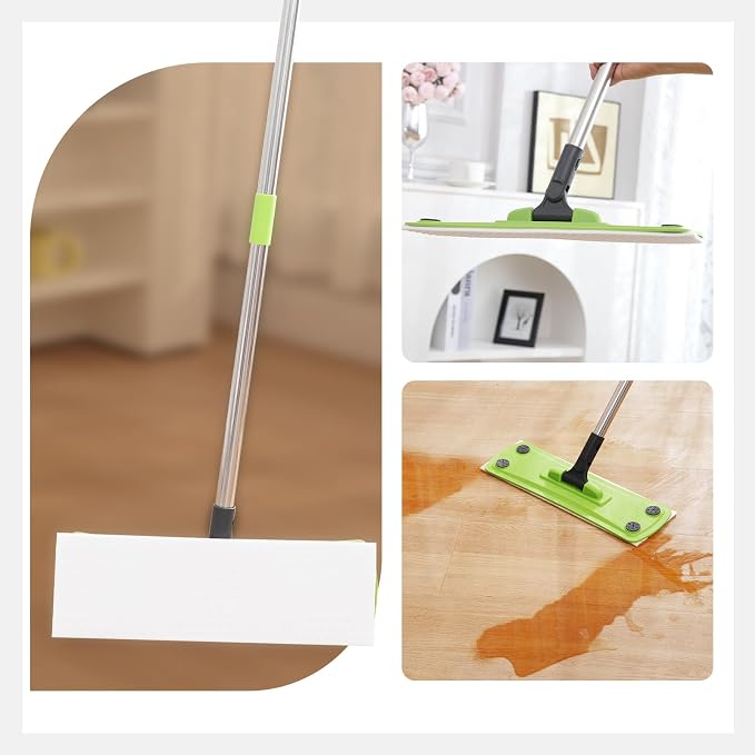 Mops Pad for Floor Cleaning, Magic Sponges Eraser Cleaning Mop Pads Refills - Image 3
