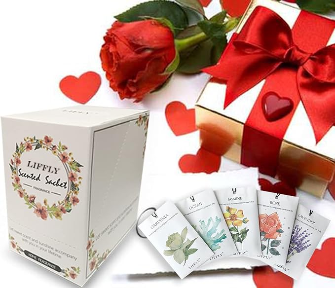 14 Packs Scented Sachets for Drawers and Closets Lavender, Sandalwood, Gardenia - Image 7