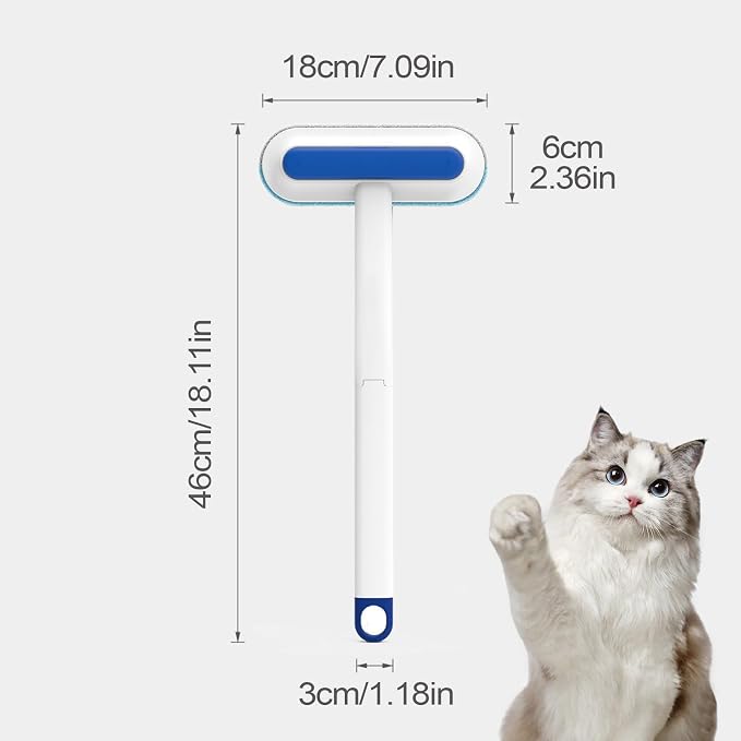 Pet Hair Removal Brush for Clothes, Electrostatic Cat Grooming Tool, Window - Image 5