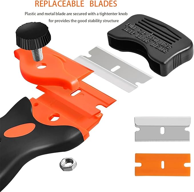 Razor Blade Scraper, 2-in-1 Double Edged Razorblade Scraper Tool - Image 4