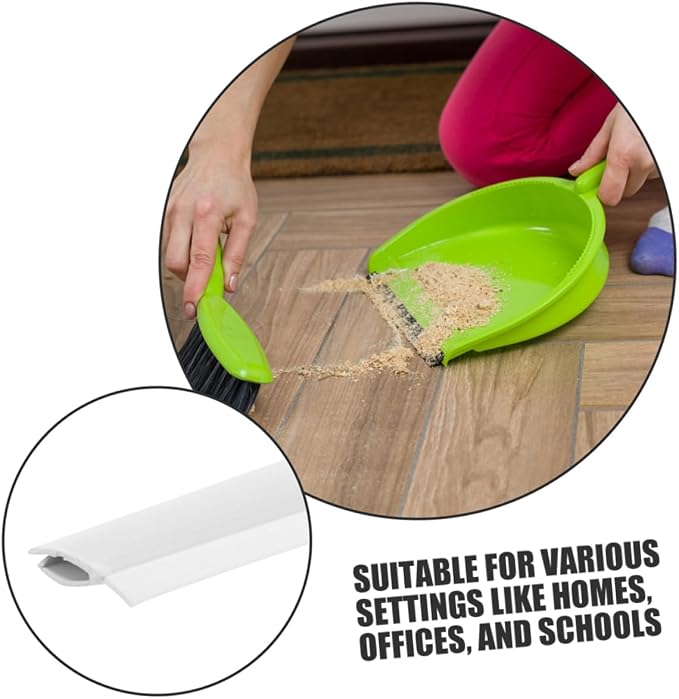 PRETYZOOM 2pcs Rubber Dustpan Lip Replacement Strips - Image 9