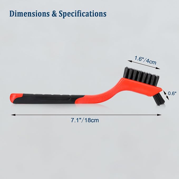 3pcs Nylon Brushes for Cleaning, Small Cleaning Brushes for Tight Spaces - Image 2