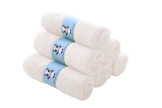 HIPHOP PANDA Baby Washcloths, Rayon Made from Bamboo - Image 3