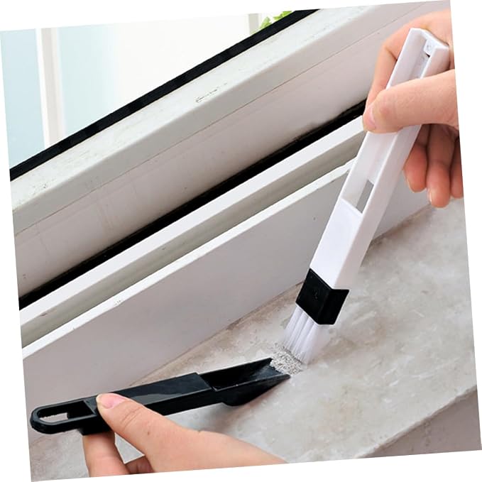 FRCOLOR 3pc Detachable Window Door Track Brush Cleaning Tool - Image 3