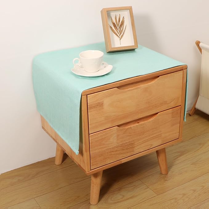 Small Bedside Tablecloth Table Dustcover End Tabletop Home Decoration Fabric by Tablecloth
