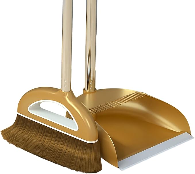 Long Handled Broom and Dustpan Set, 88cm Indoor Broom by Unknown