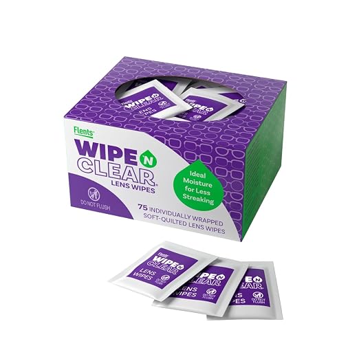 Flents Wipe ’N Clear Biodegradable Lens Wipes, and Lenses, Anti-Streak by Flents