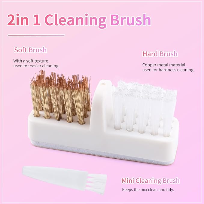 Nail Drill Bits Cleaner Brush Case Accessories, Nail Art Cleaner Tool Case - Image 5