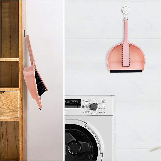 Small Mini Broom & Pink Dustpan Set - Image 6
