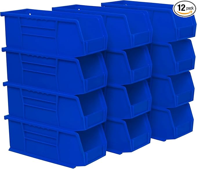 Akro-Mils 30224 AkroBins Plastic Storage Bins, Space-Saving Stackable Bins by Akro-Mils