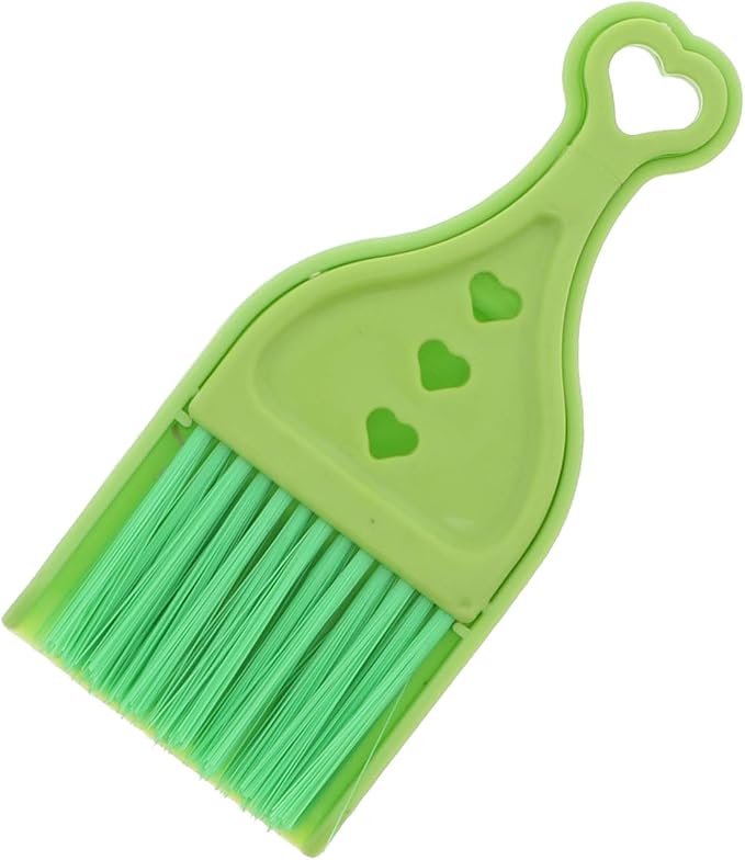 Green Mini Dustpan with Brush - Image 2