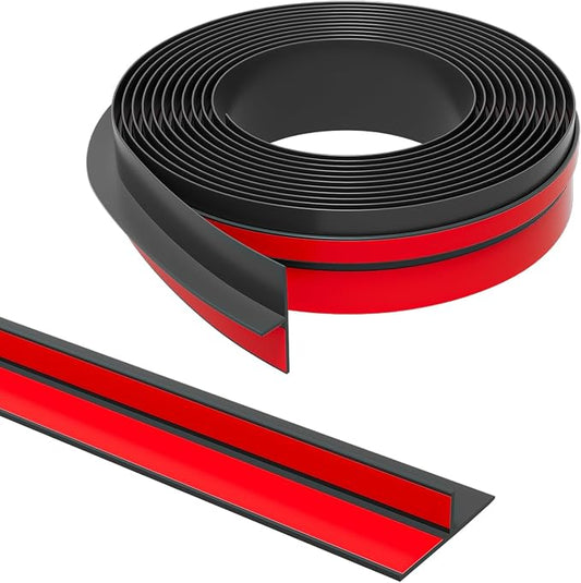 T-Shaped Door Draft Stopper, 1.37 in x 40 Ft Silicone Seal Strip by Elvone