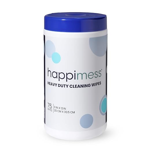 happimess WPE1001A Heavy Duty Cleaning Wipes, Extra Strong Cleaner by Happimess