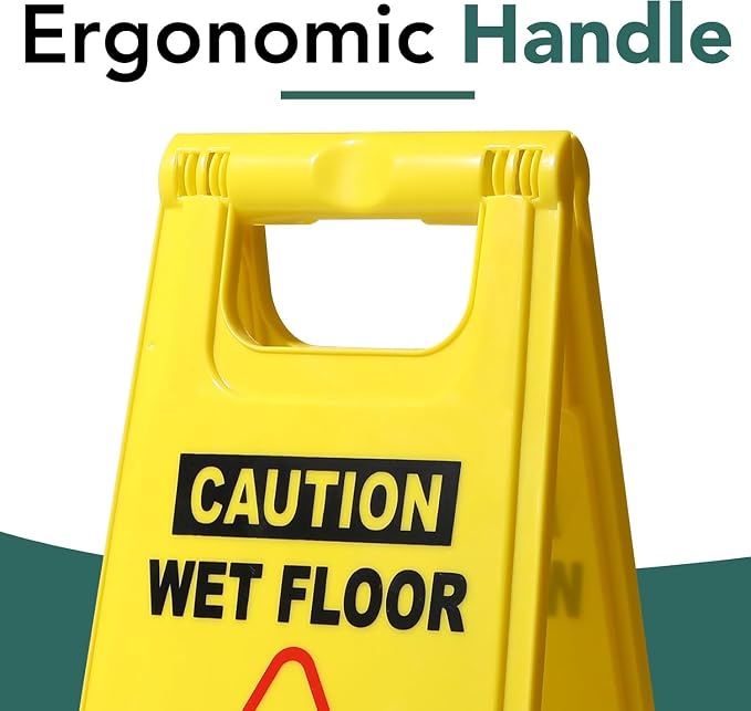 XPCARE 24 Inches Caution Wet Floor Sign, A Frame Safety Wet Floor Signs - Image 4