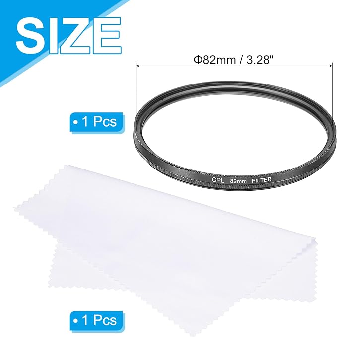 MECCANIXITY 82mm Circular Polarizer Filter, Double Sided Multi-Layer Coatings - Image 2