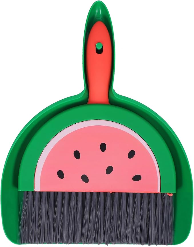 VOSAREA Small Dustpan and Brush Set Watermelon Mini Dustpan and Brush Whisk by VOSAREA