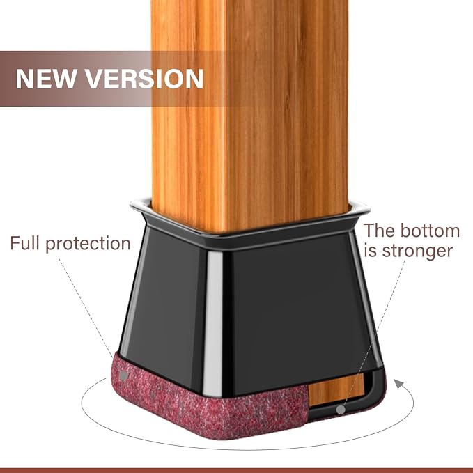 YOZON Chair Leg Floor Protector Chair Leg Protectors - Image 3