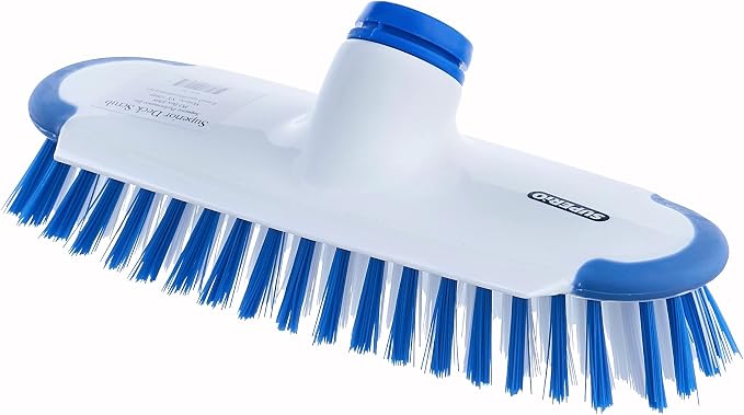 Superio Deck Scrub Brush Head Heavy Duty Stiff Bristles Replacement, Brush by Superio