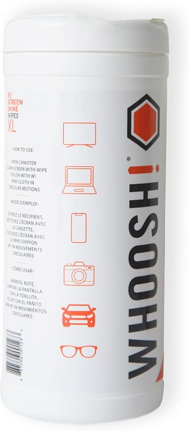 WHOOSH! Screen Shine 90 Count Touch Screen Cleaner Wipes - Image 2